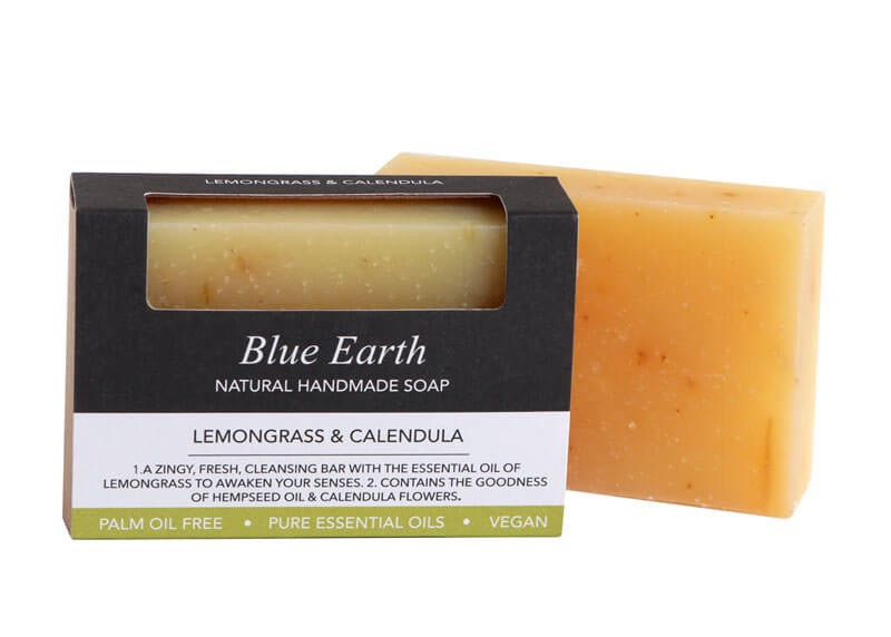 Blue Earth Lemongrass & Calendula Soap 85g